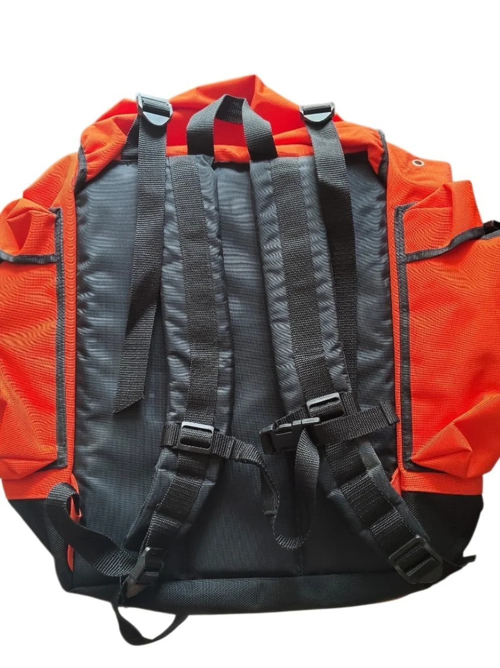 Tommy Hilfiger Orange and Black Duffel Bag with Front Logo